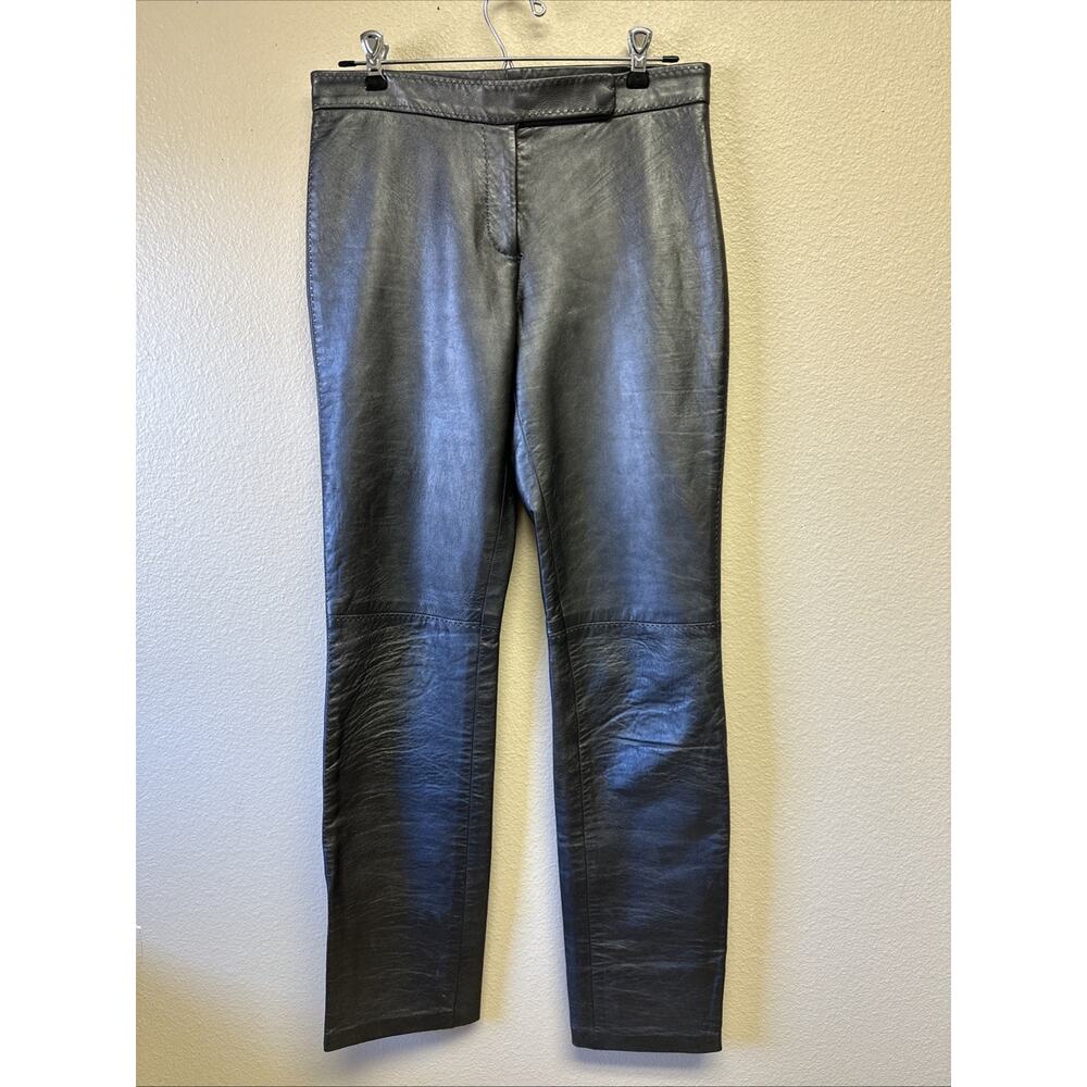 Ralph Lauren Collection Purple Label 6 Leather Pants USA Union Made VTG lined
